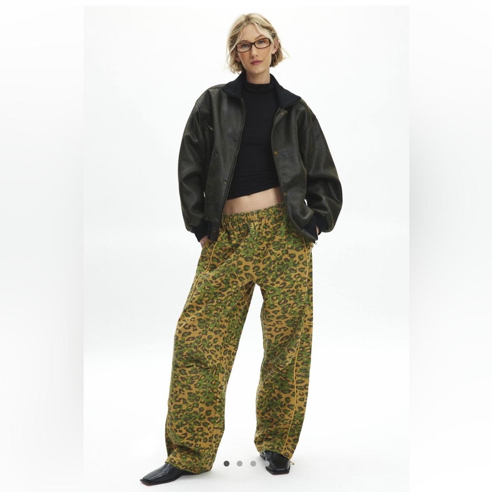 BDG Jess leopard camo track pant